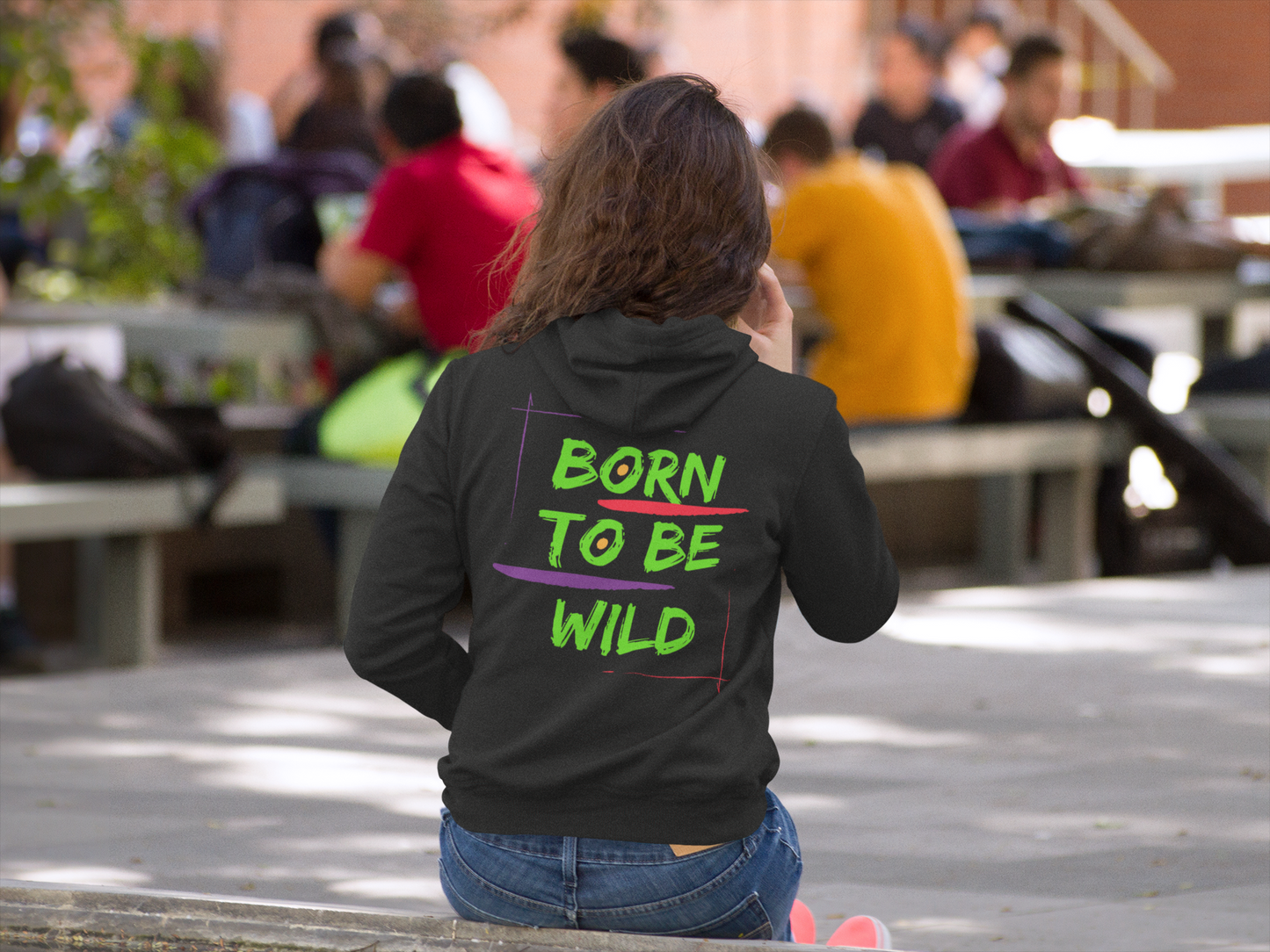 Hoodie ( Born to be wild ) Activewear