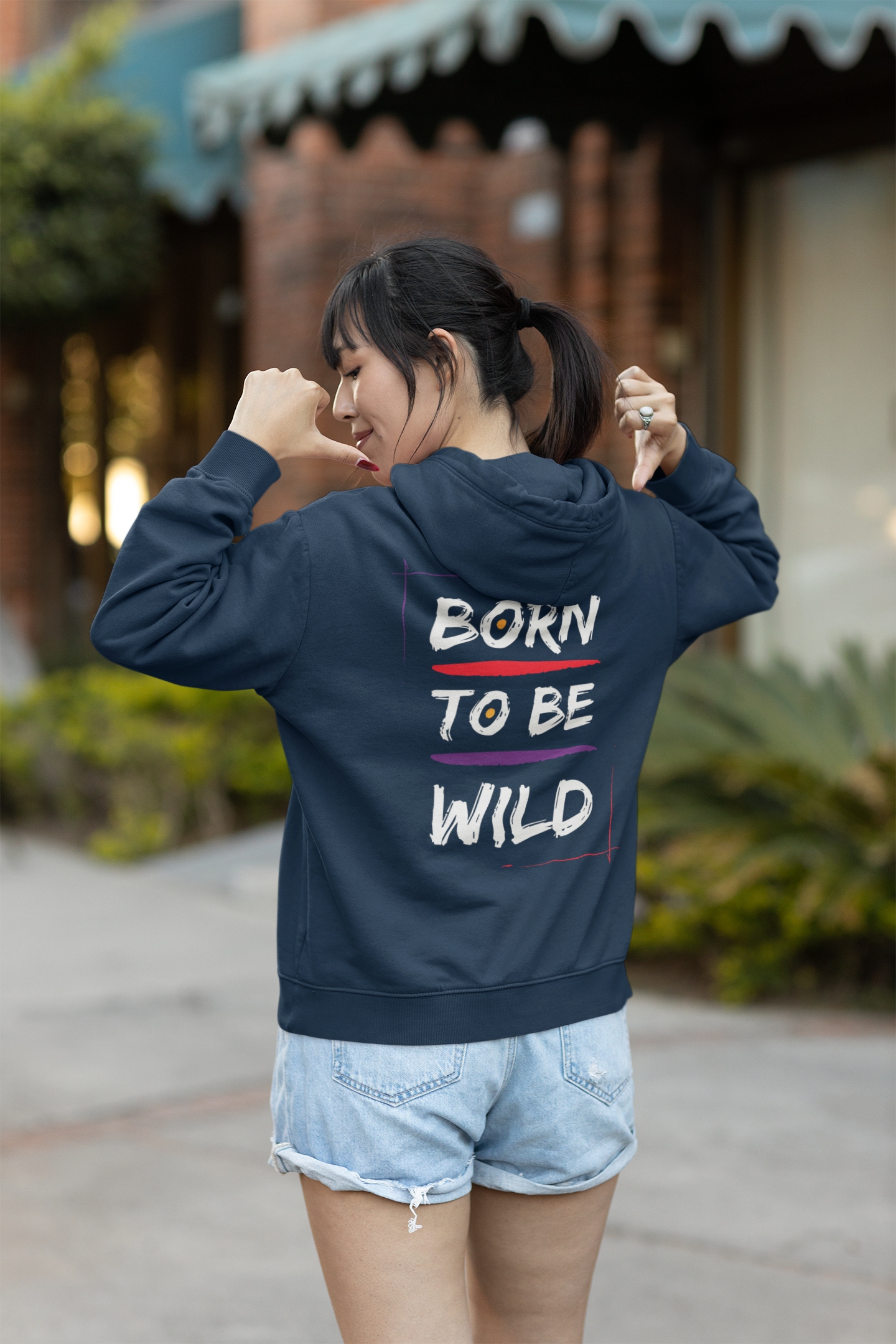 Hoodie ( Born to be wild ) Activewear