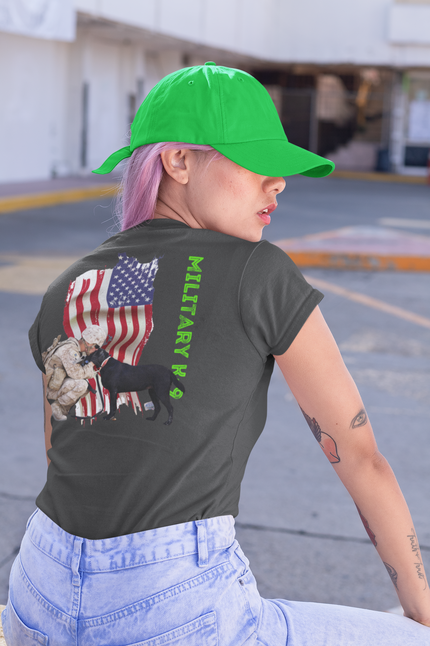 T-Shirt Classic jersey short sleeve ( Military T-shirt, K-9 Unit ) Military Style