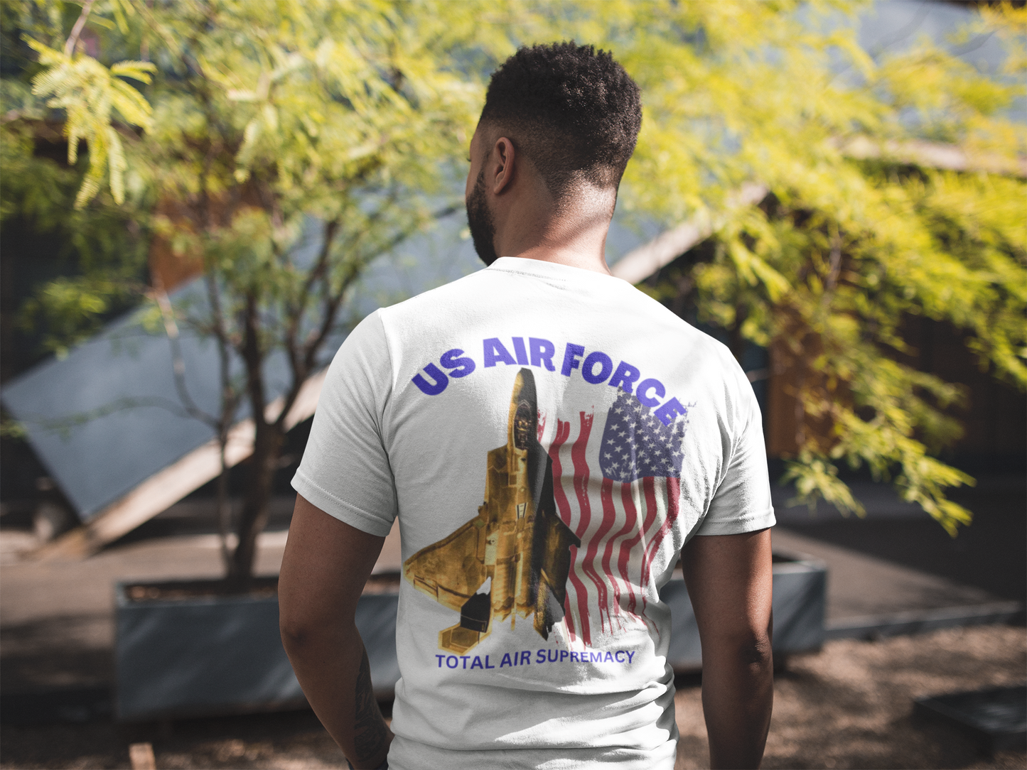T-Shirt Classic Jersey short Sleeve ( US Air Force Raptor ) Military Style