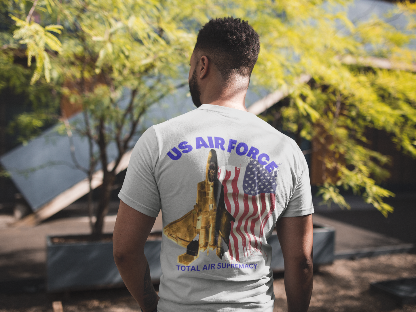 T-Shirt Classic Jersey short Sleeve ( US Air Force Raptor ) Military Style