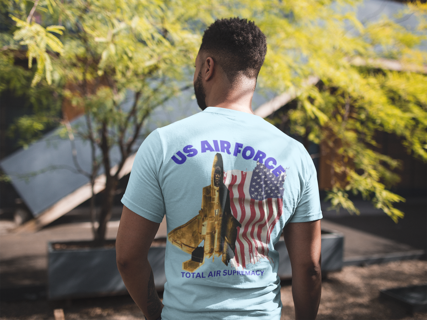 T-Shirt Classic Jersey short Sleeve ( US Air Force Raptor ) Military Style