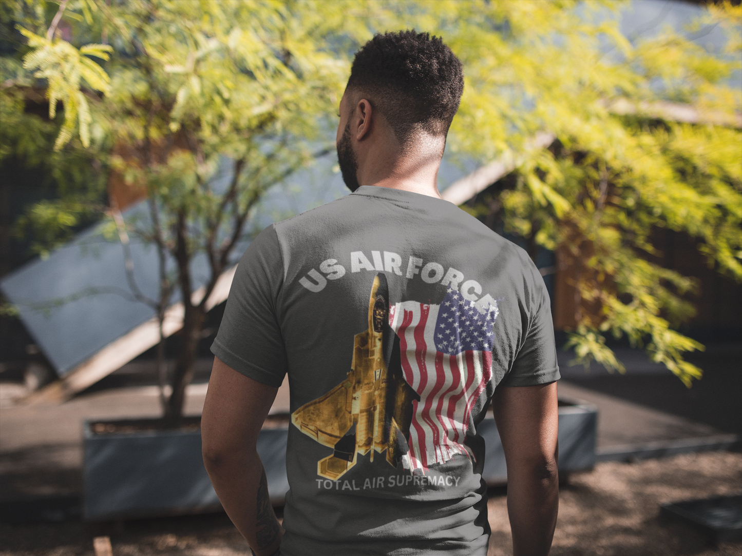 T-Shirt Classic Jersey short Sleeve ( US Air Force Raptor ) Military Style