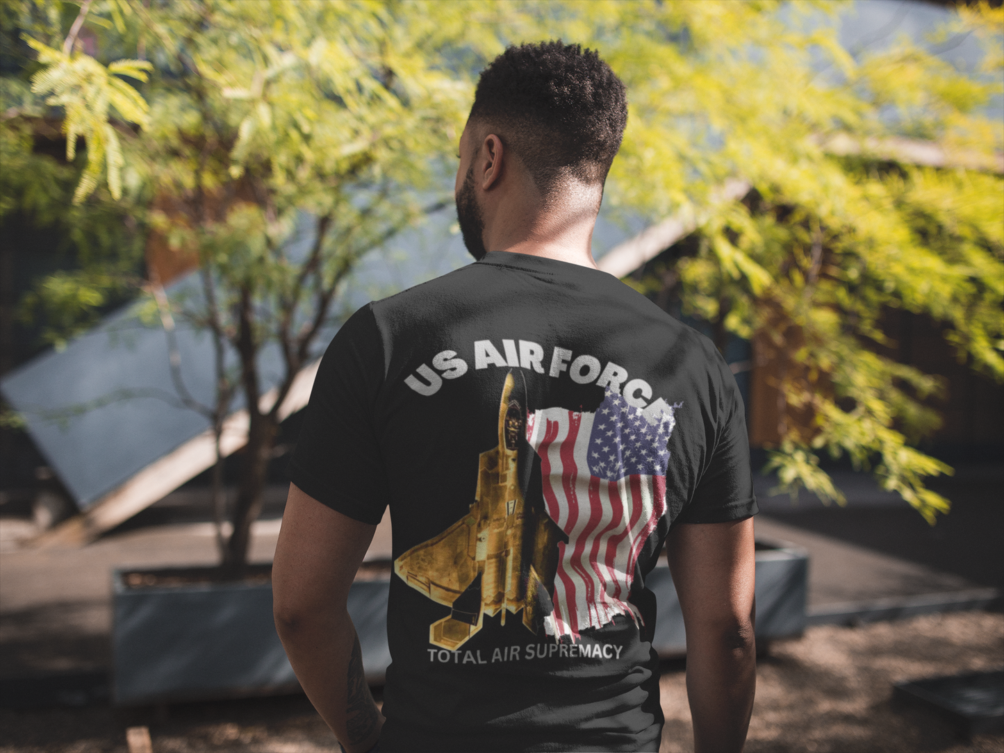 T-Shirt Classic Jersey short Sleeve ( US Air Force Raptor ) Military Style