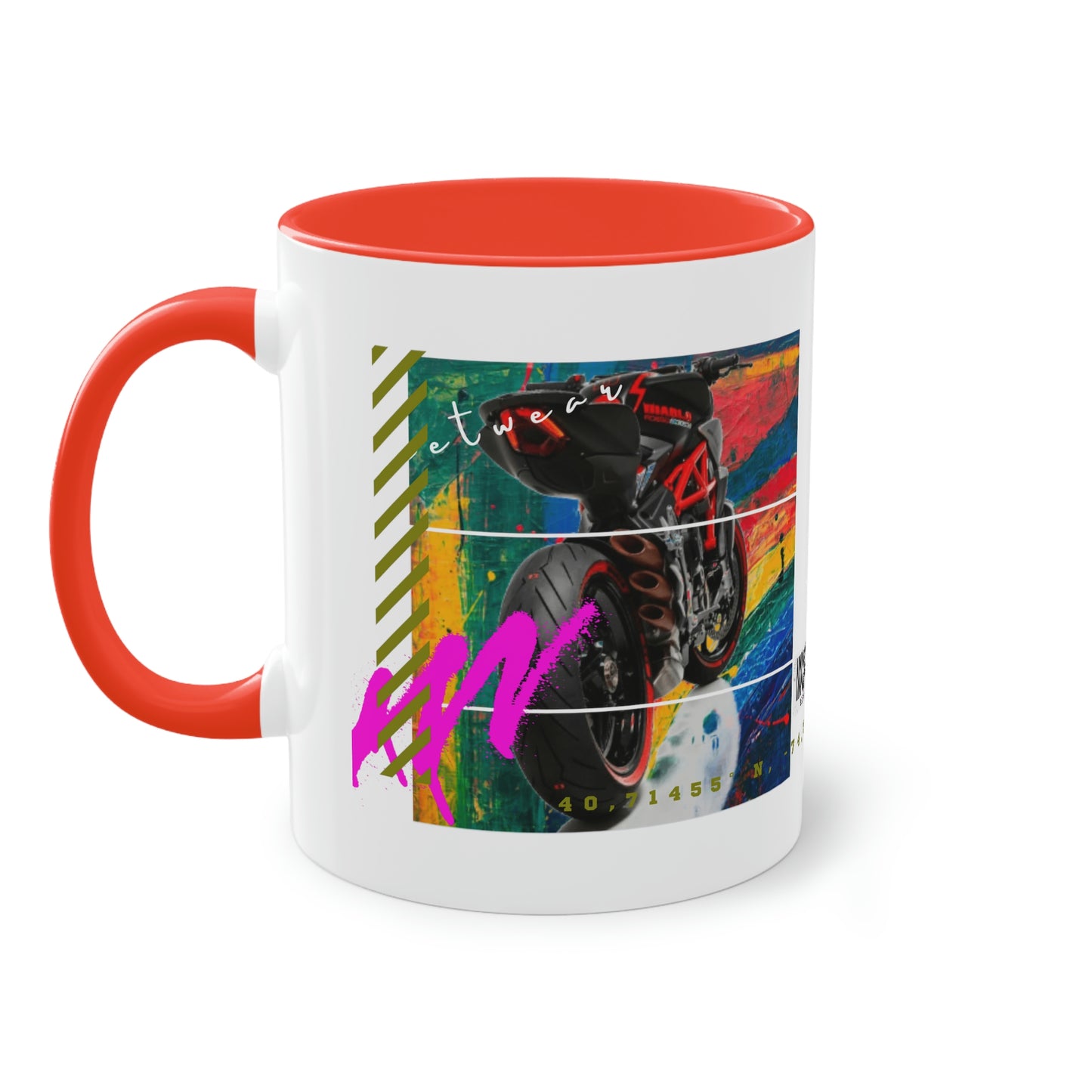 Coffee Mug ( Urban Red Sports Bike )