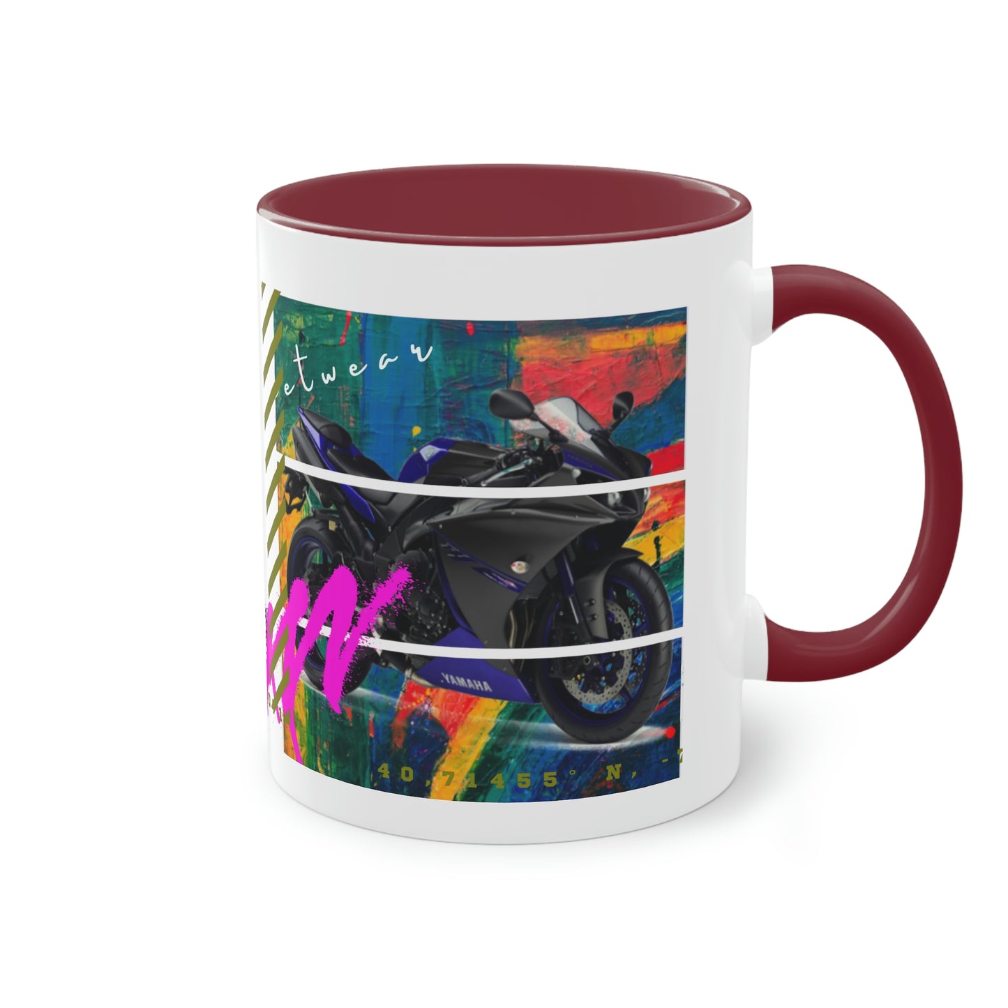 Coffee Mug  ( Urban Blue Sports Bike )