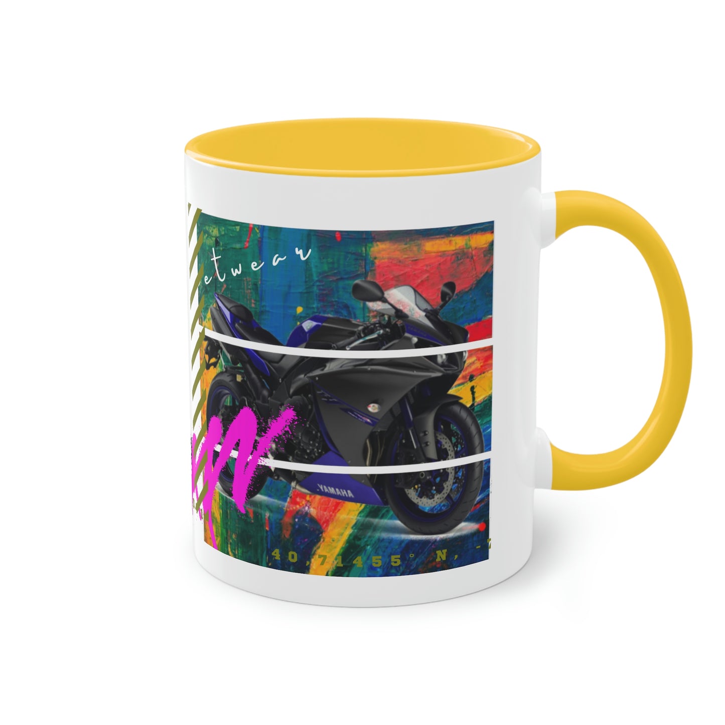 Coffee Mug  ( Urban Blue Sports Bike )
