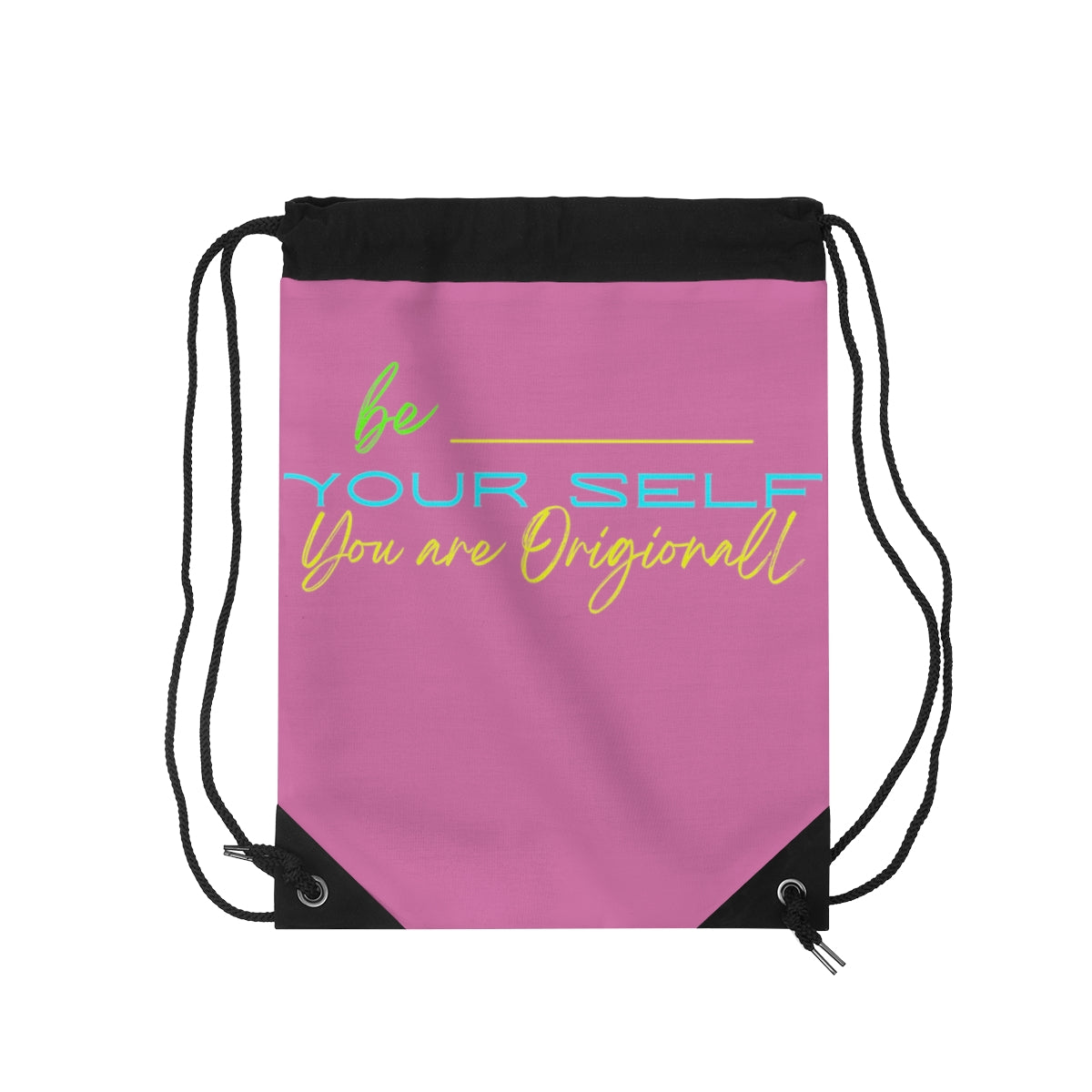 Drawstring Bag ( Be Yourself Purple )