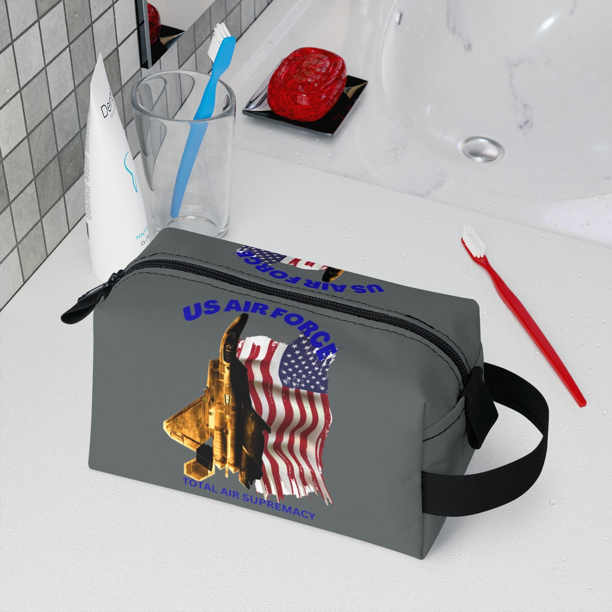 Toiletry Bag (Air Force Raptor Grey  ) Military Styling