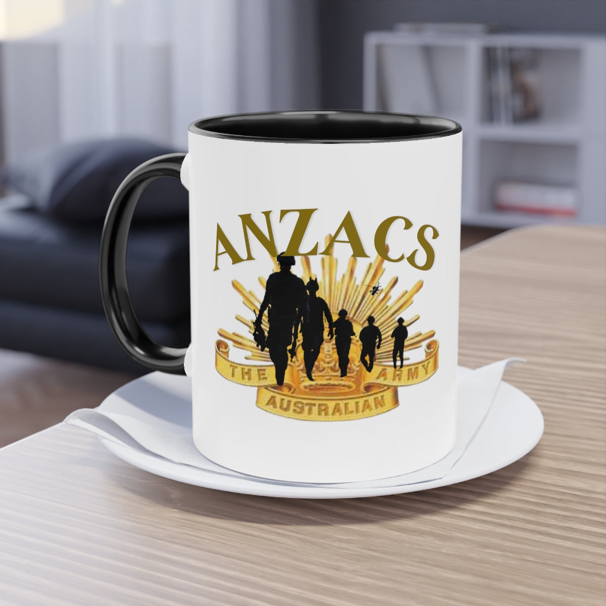 Coffee Mug ( ANZACS ) Military Style