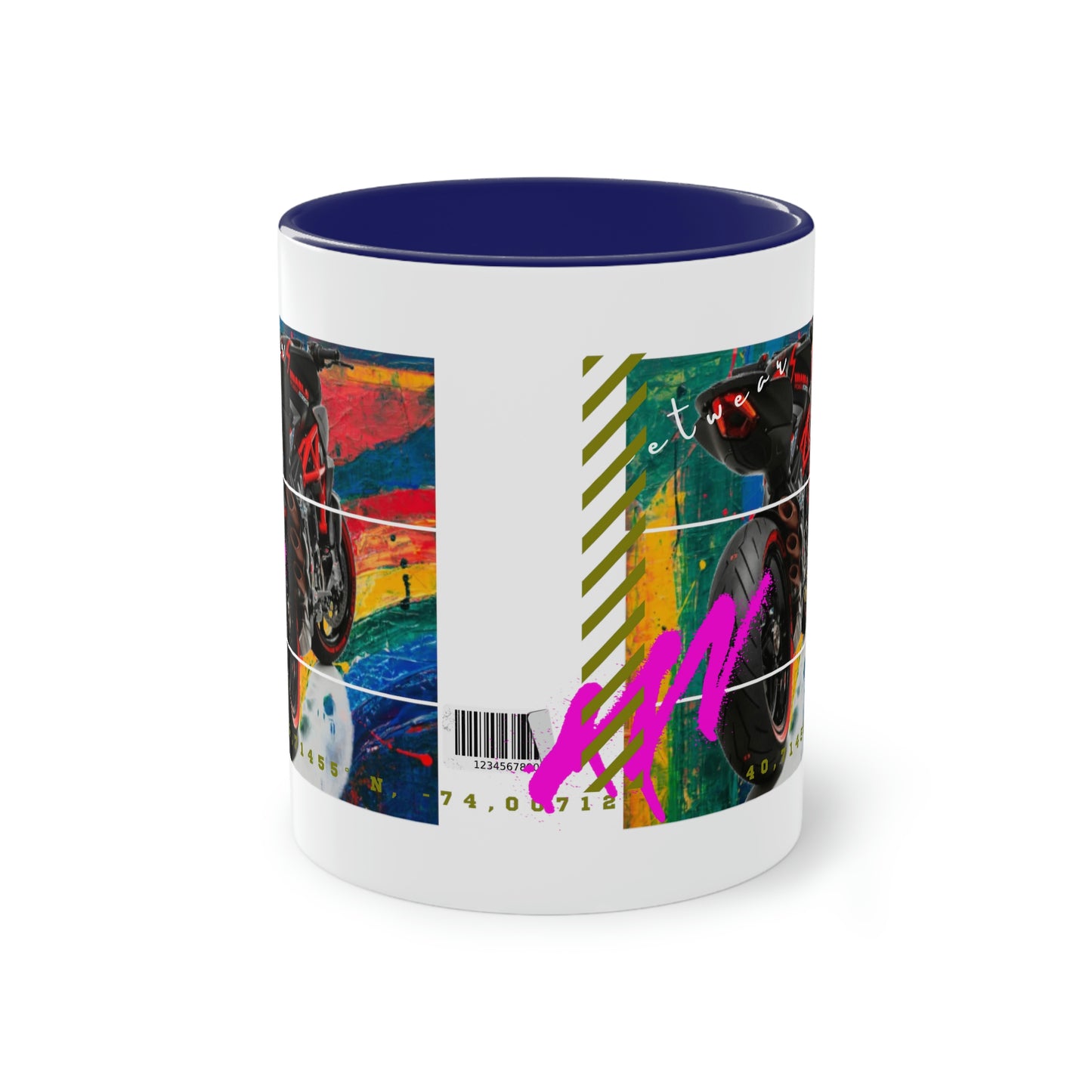 Coffee Mug ( Urban Red Sports Bike )