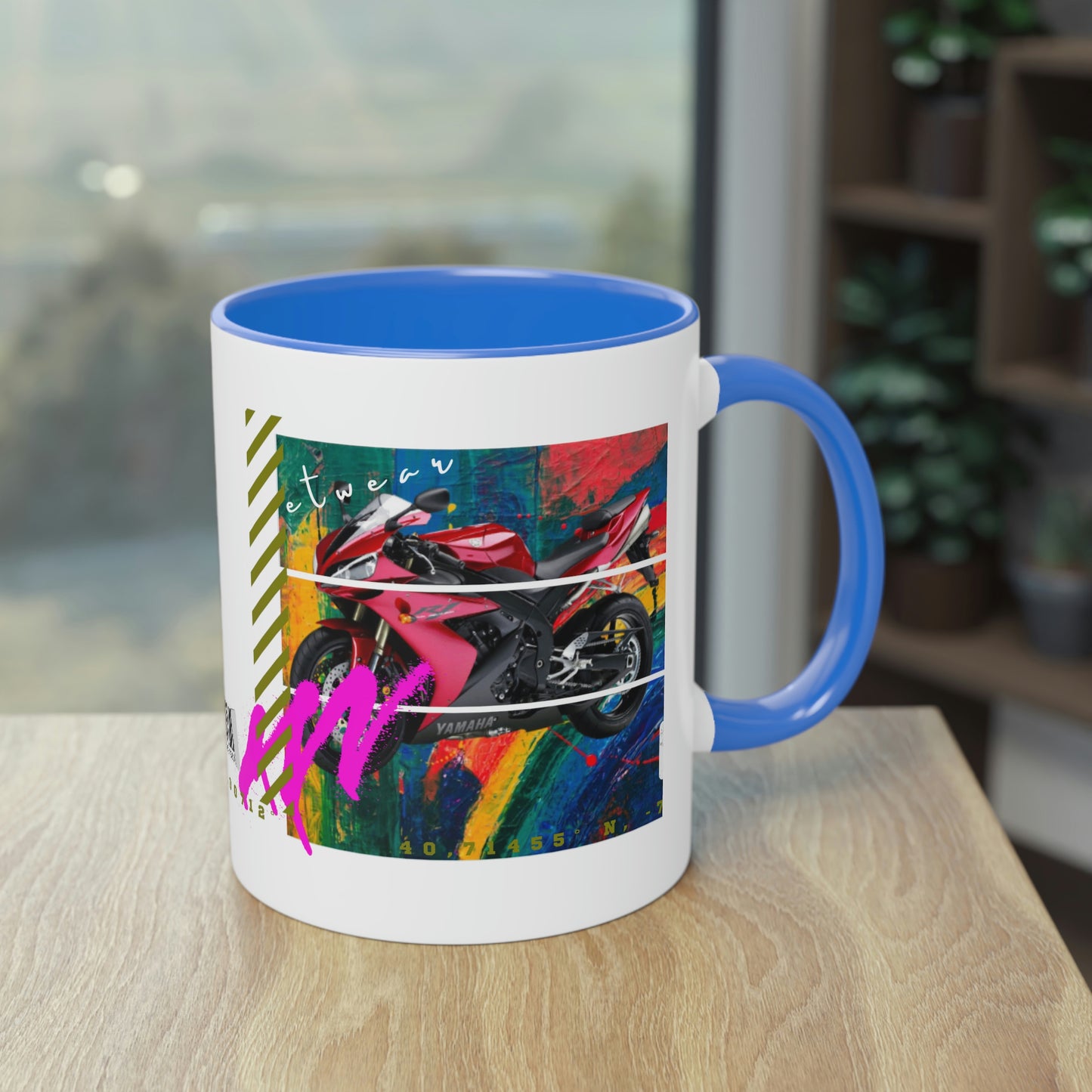 Coffee Mug ( Urban Red Sports Bike )