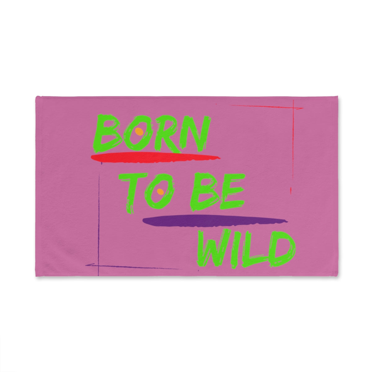Sports Towel ( Born To Be Wild ) Pink