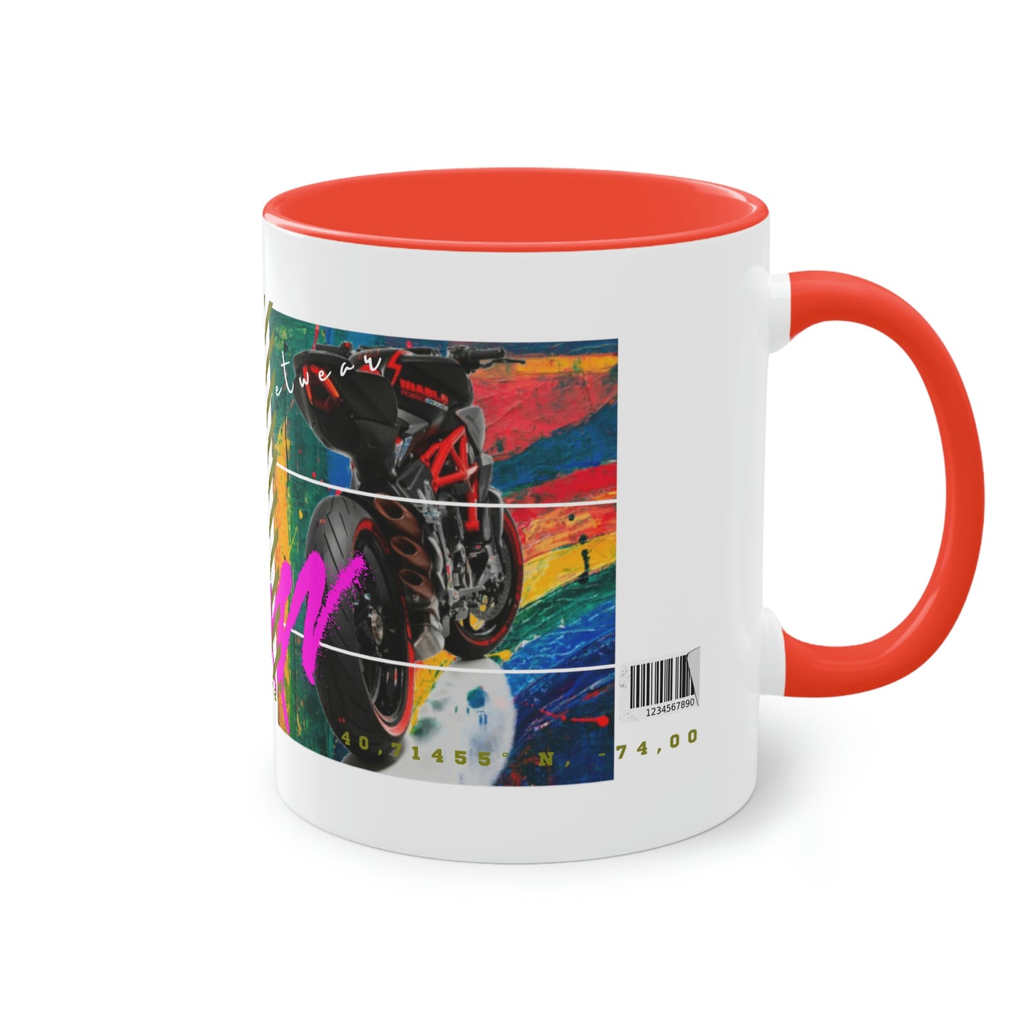 Coffee Mug ( Urban Red Sports Bike )