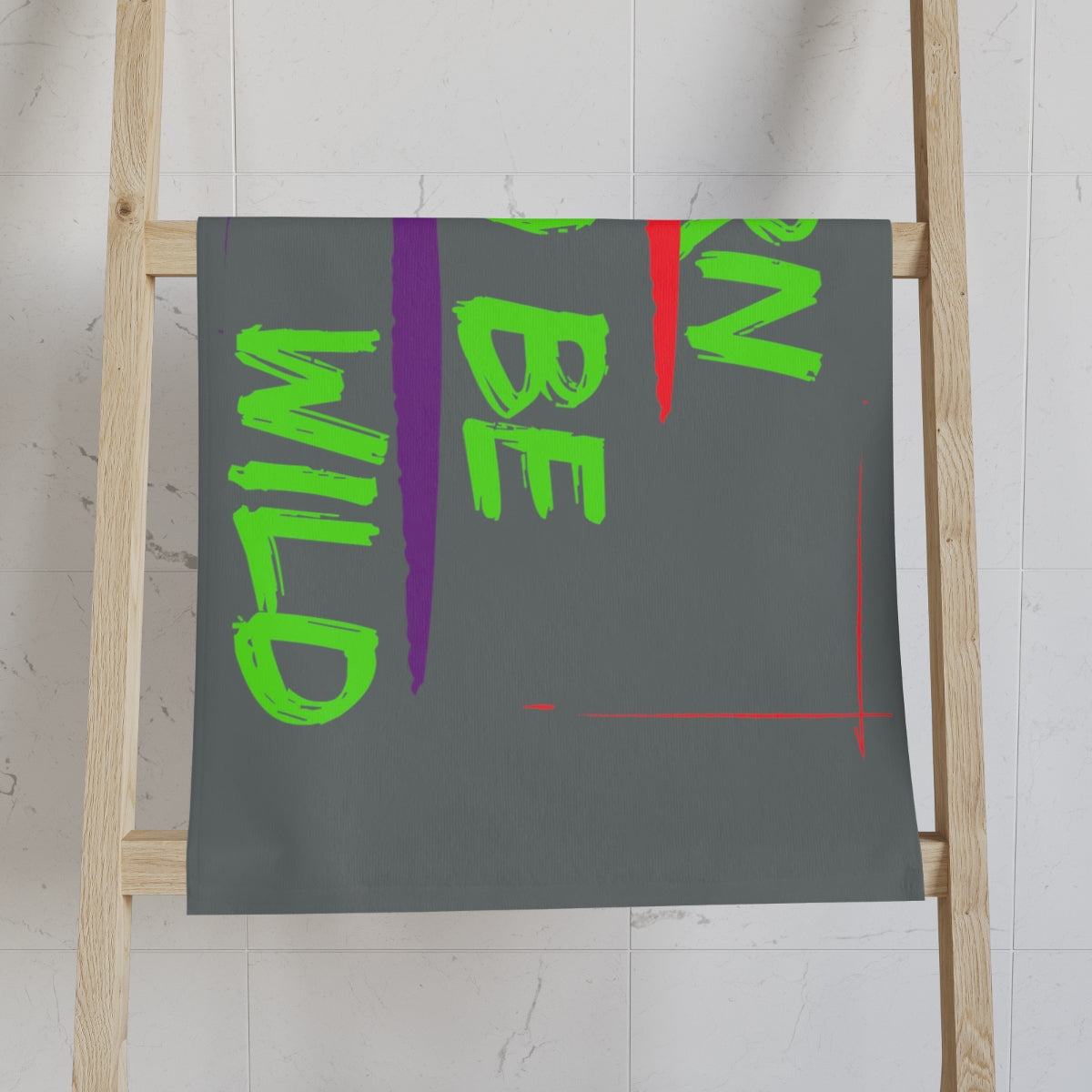 Sports Towel ( Born To Be Wild ) Grey