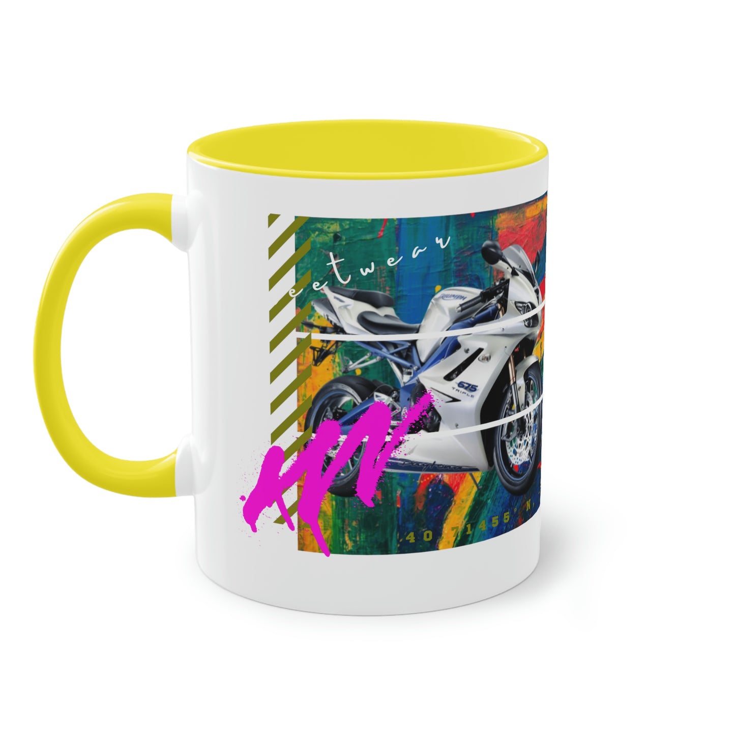 Coffee Mug ( Urban White Sports Bike )