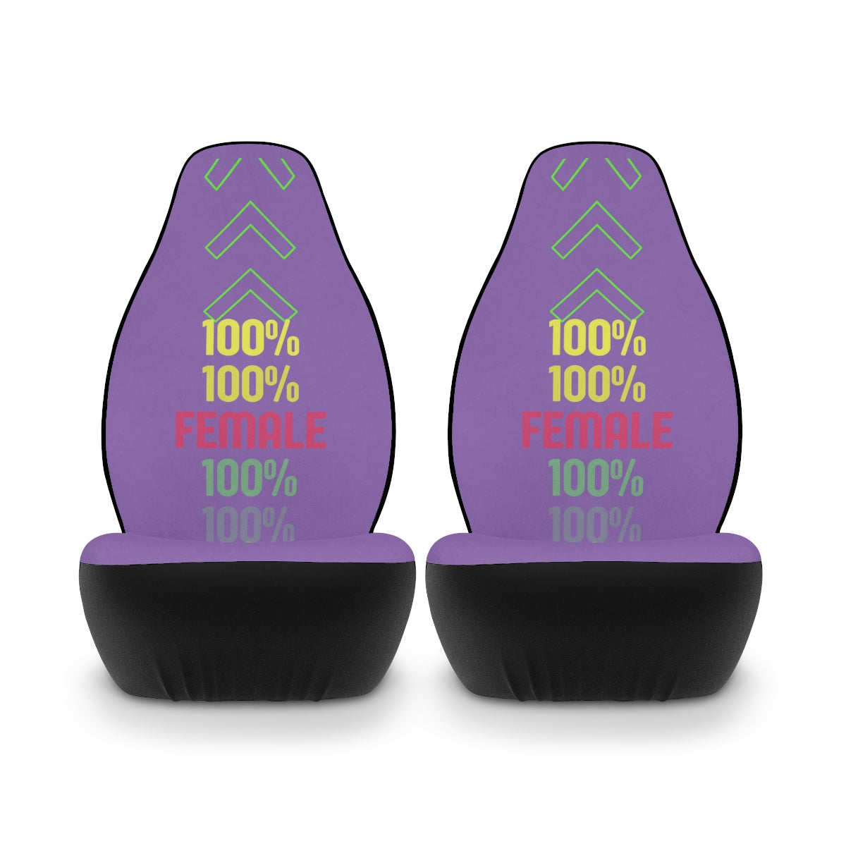 Polyester Car Seat Covers (100% Female Purple )