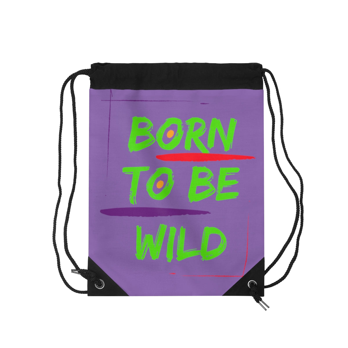 Drawstring Bag ( Born To Be Wild Purple )