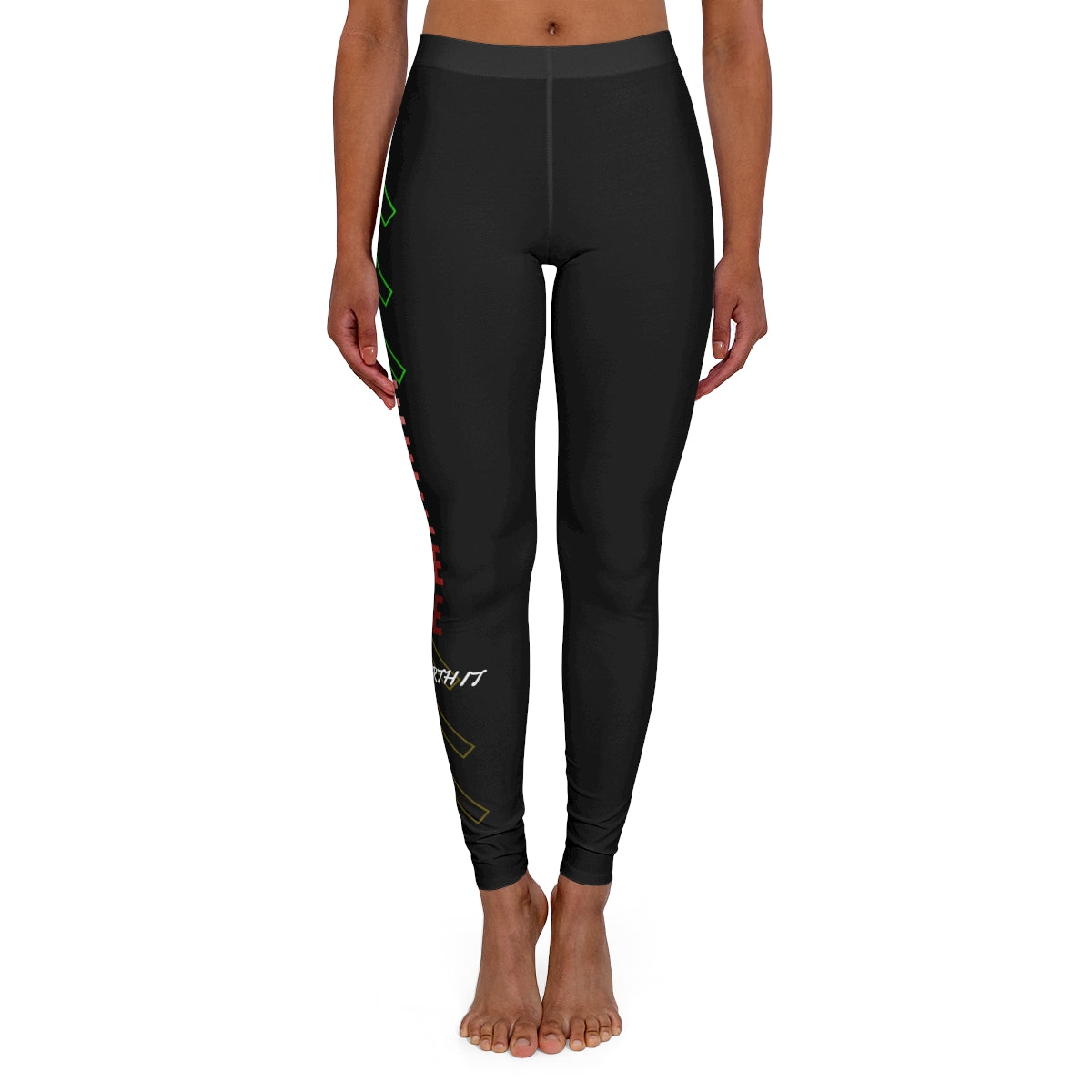 Women's Spandex Leggings ( Me ) Black