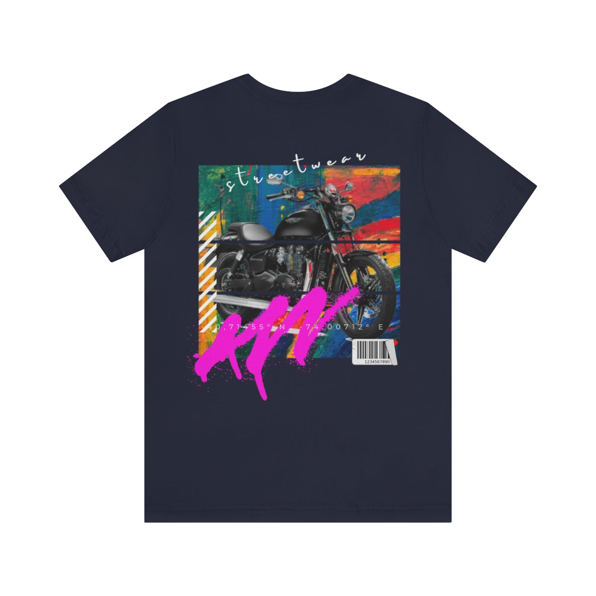 T-shirt Classic Jersey Short Sleeve (Urban Black Motorbike )