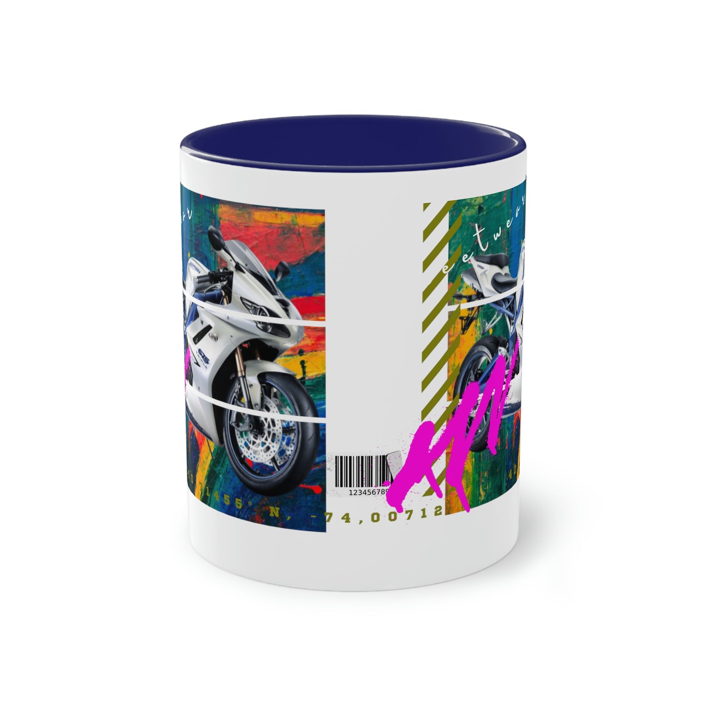 Coffee Mug ( Urban White Sports Bike )