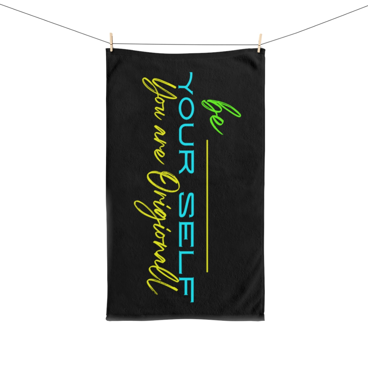 Sports Towel ( Be Yourself ) Black