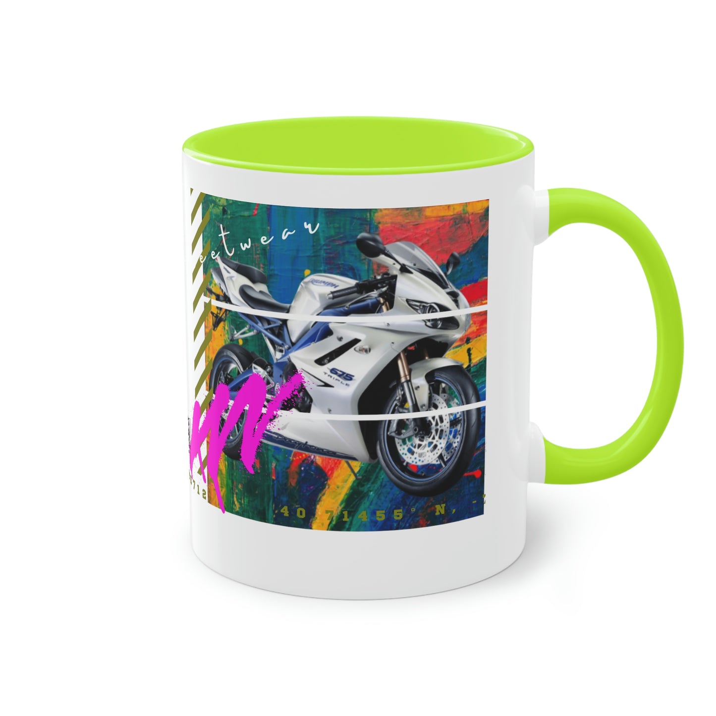 Coffee Mug ( Urban White Sports Bike )