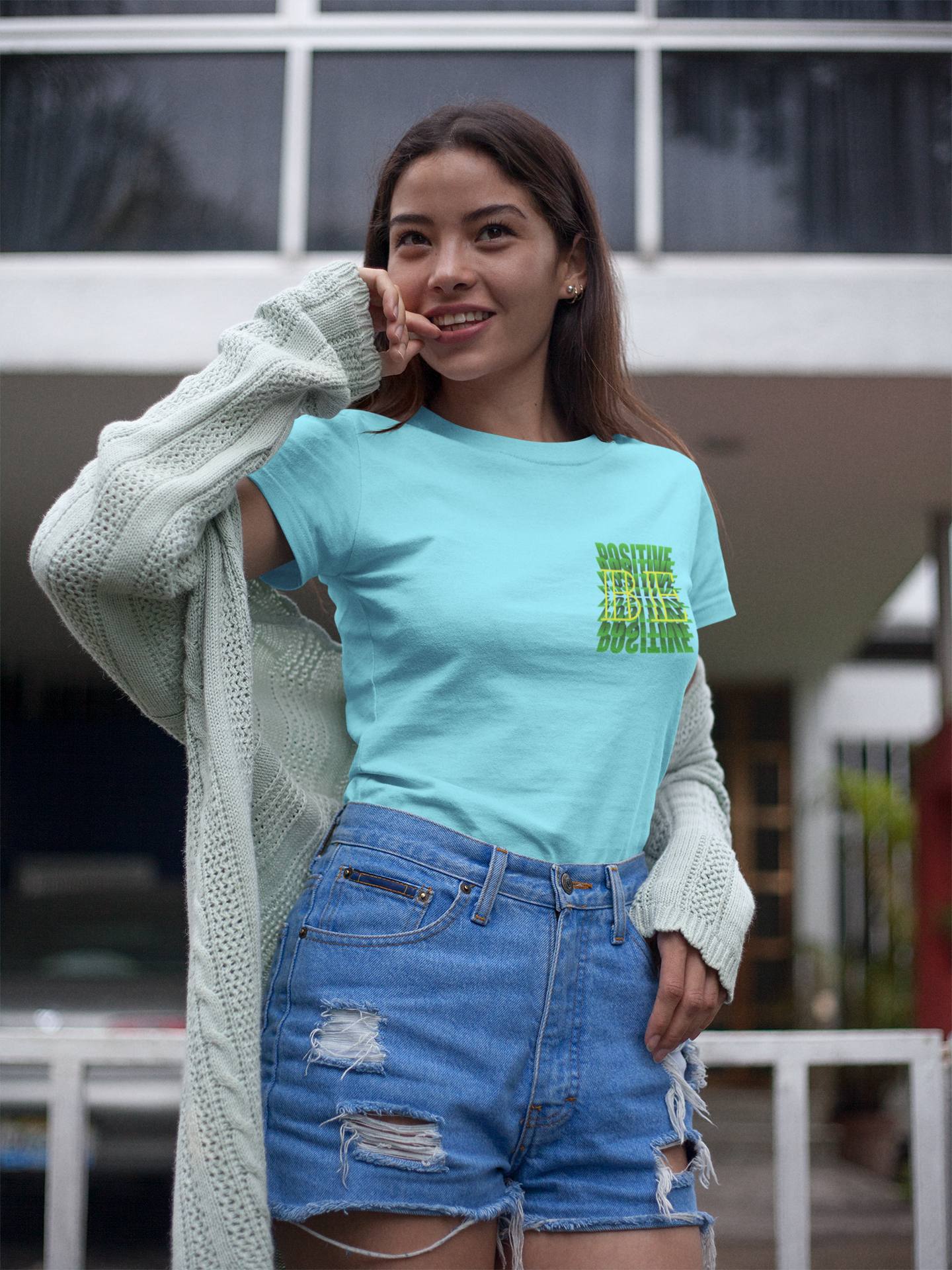 Jersey Short Sleeve Tee ( Be Positive ) T-Shirt