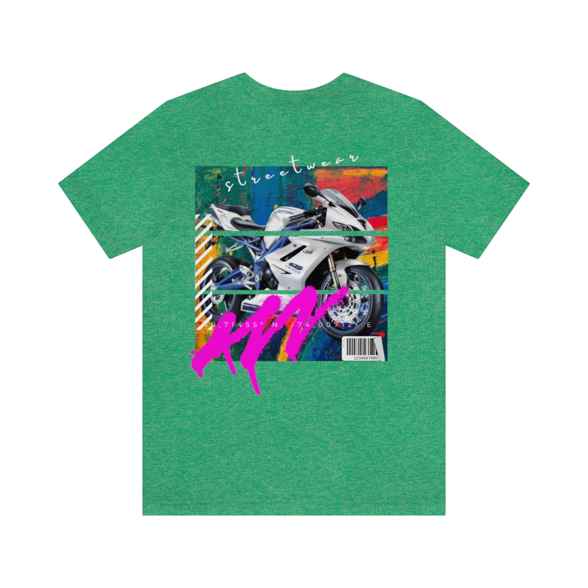 T-shirt Classic Jersey Short Sleeve (Urban White Sports Motorbike )
