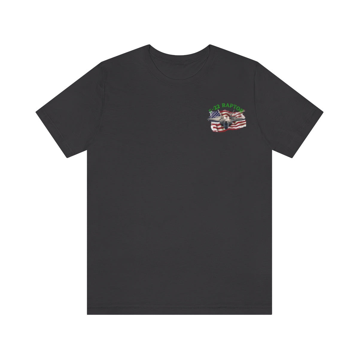 T-shirt Classic Jersey short sleeve ( RAPTOR F-22 stealth fighter ) Military Style