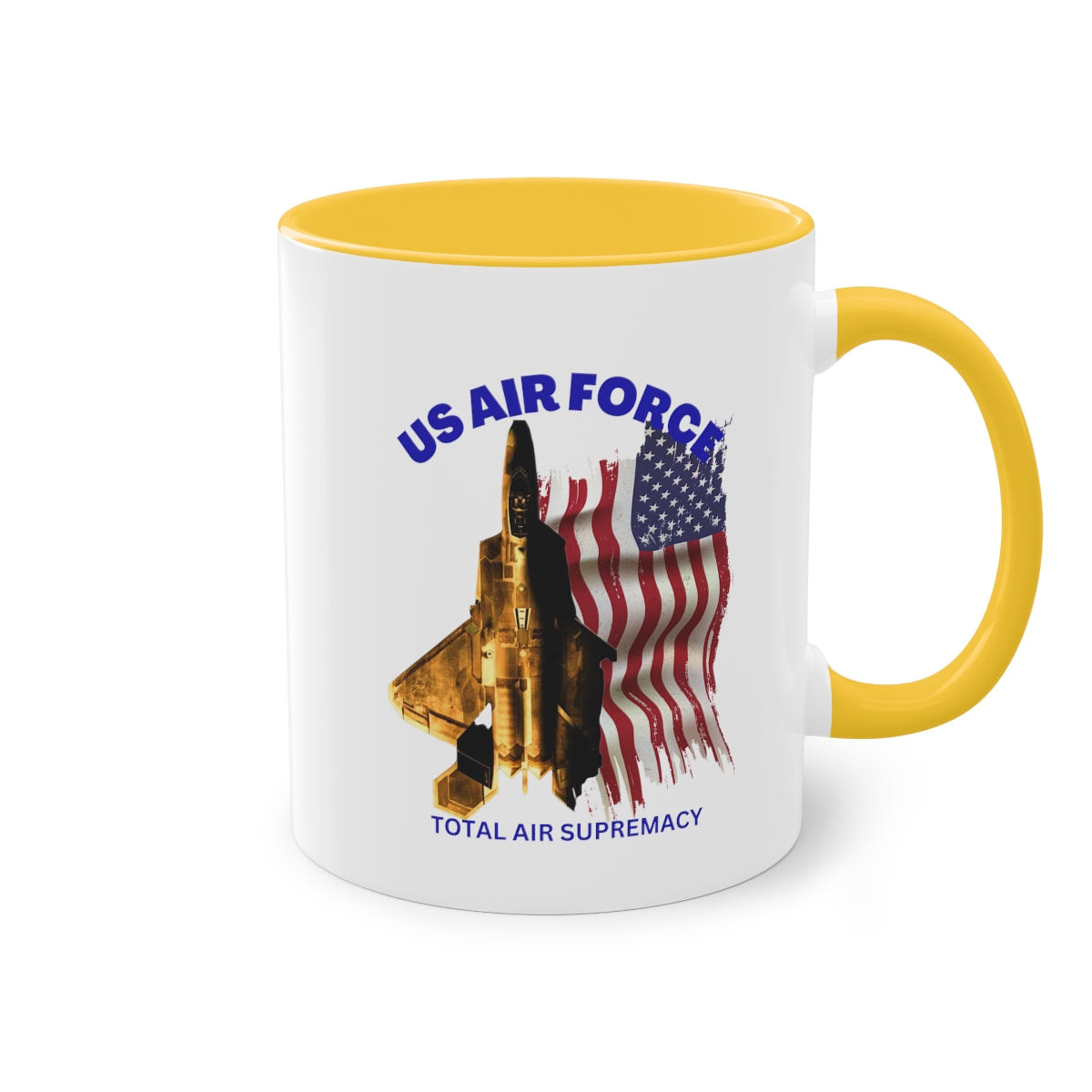 Coffee Mug ( US Air Force With Raptor ) Military Style