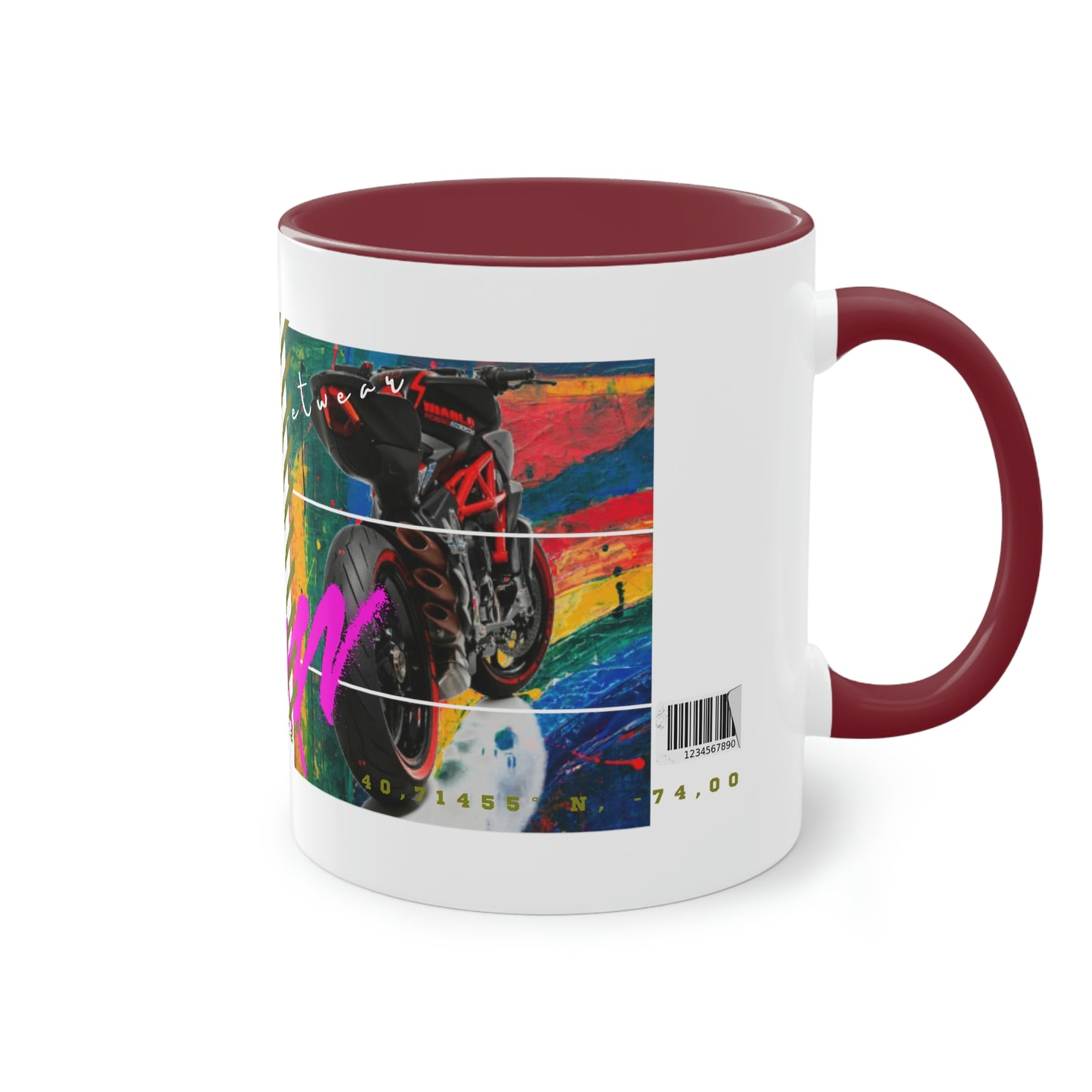 Coffee Mug ( Urban Red Sports Bike )