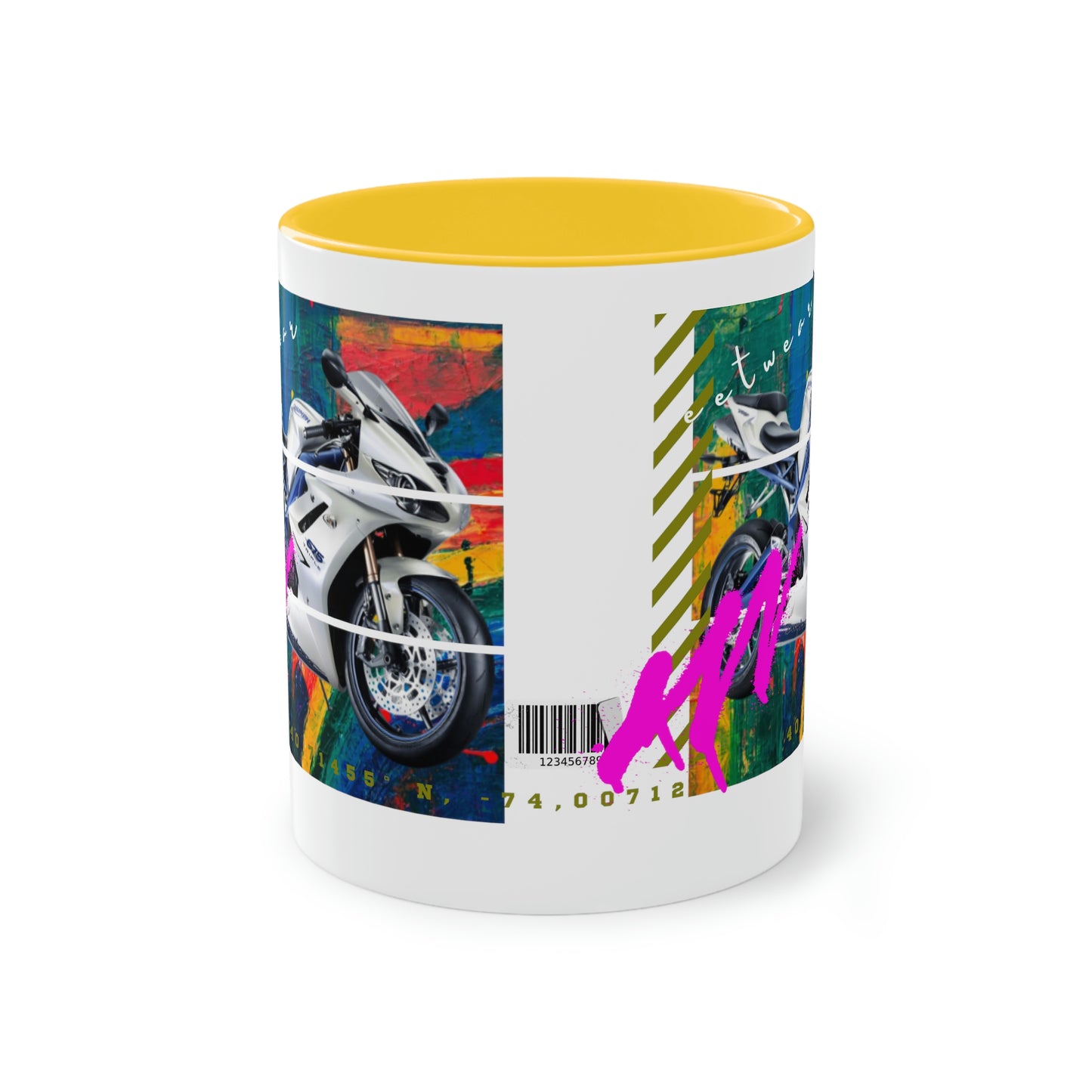 Coffee Mug ( Urban White Sports Bike )