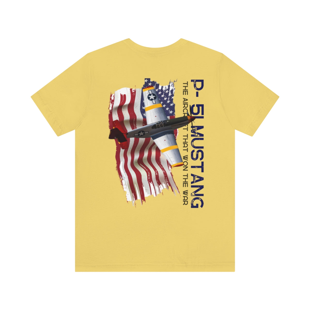 T-shirt Classic Jersey short sleeve ( P-51 Mustang Aircraft ) Military Style