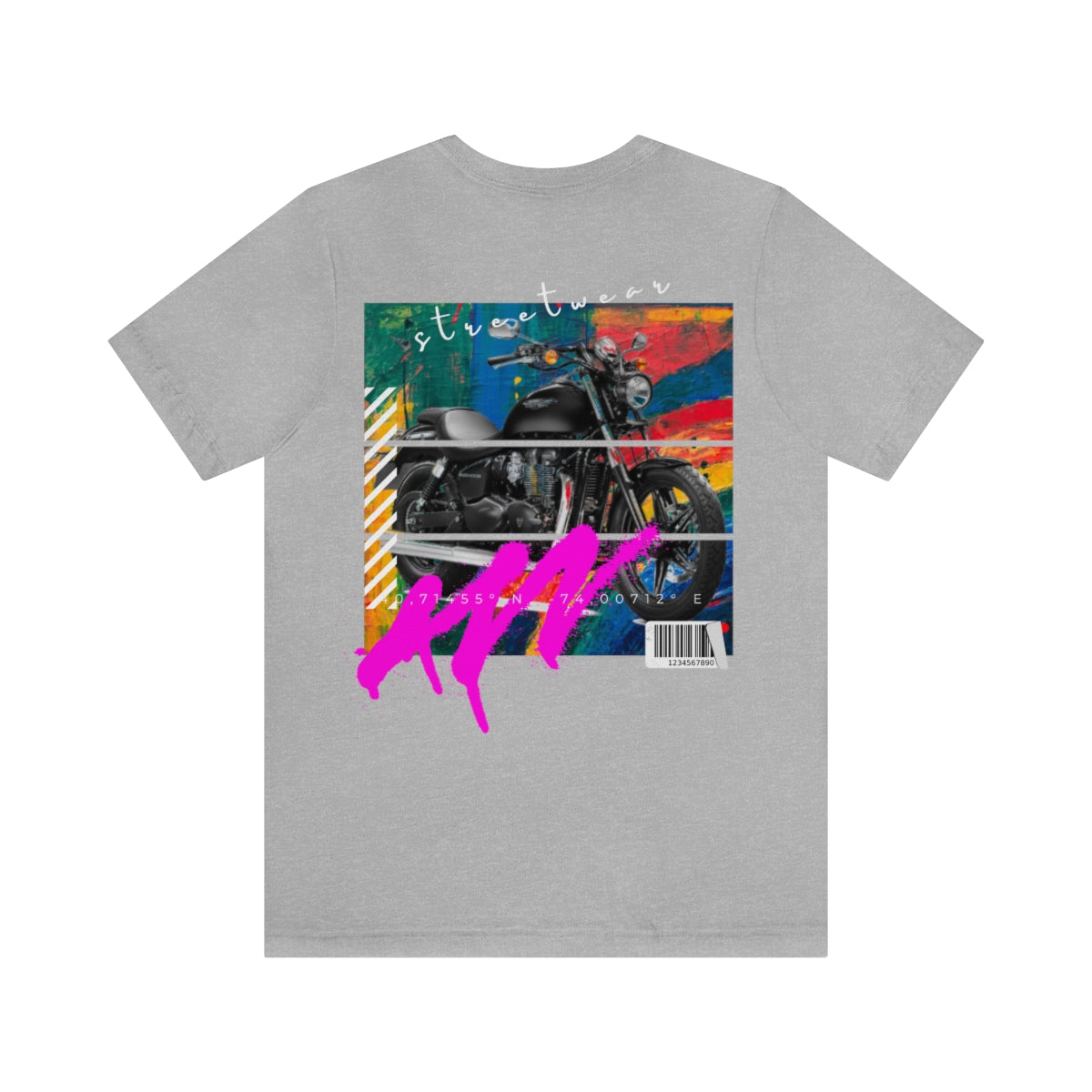 T-shirt Classic Jersey Short Sleeve (Urban Black Motorbike )