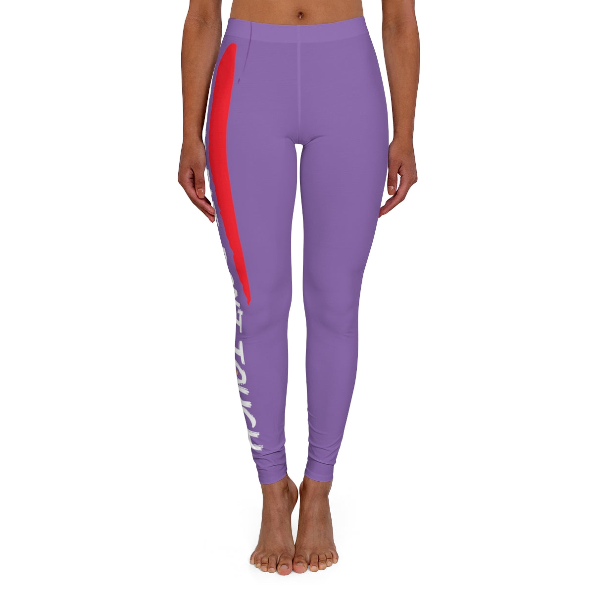 Women's Spandex Leggings ( Look but don't touch ) Purple