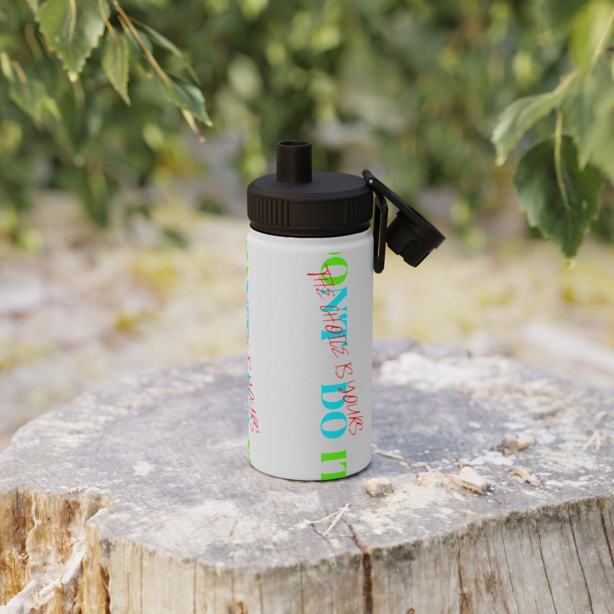 Stainless Steel Water Bottle, Sports Lid ( Do it Don't Do It) Activewear