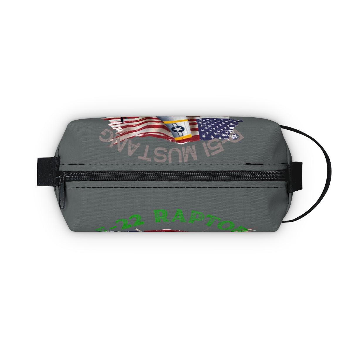 Toiletry Bag ( F-22 Raptor/ Mustang Light Black ) Military Styling