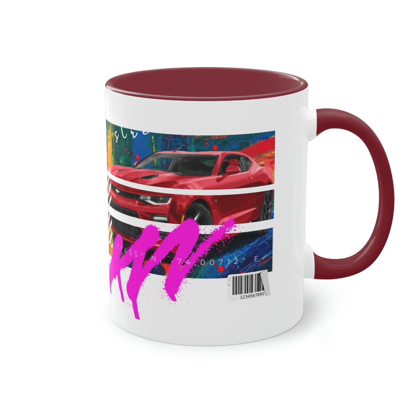 Coffee Mug ( Urban Red Corvette )