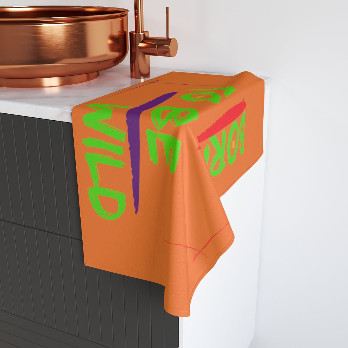Sports Towel ( Born To Be Wild ) Orange