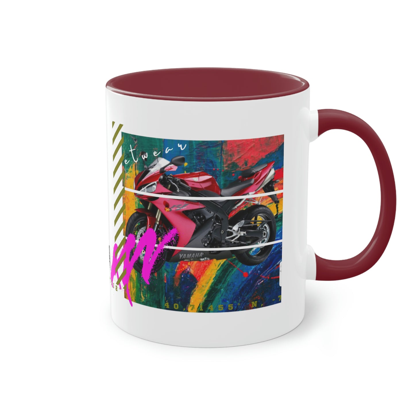 Coffee Mug ( Urban Red Sports Bike )