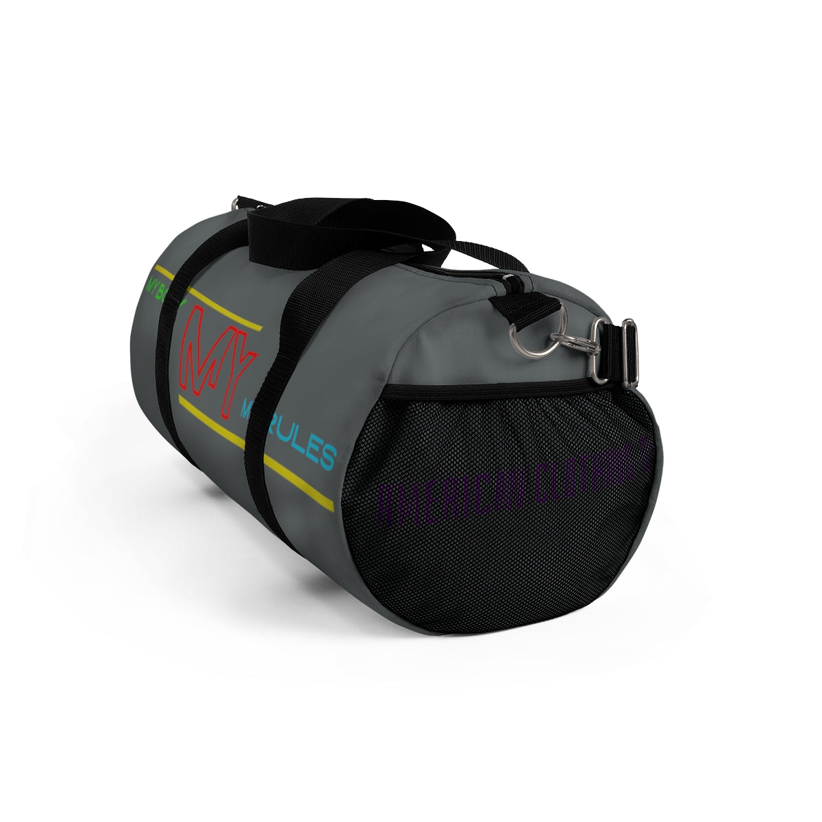 Sports Bag (My Body My Rules ) Grey