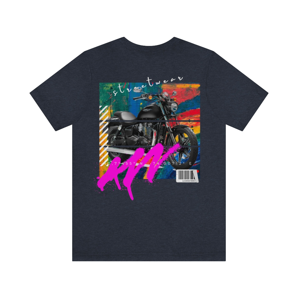 T-shirt Classic Jersey Short Sleeve (Urban Black Motorbike )