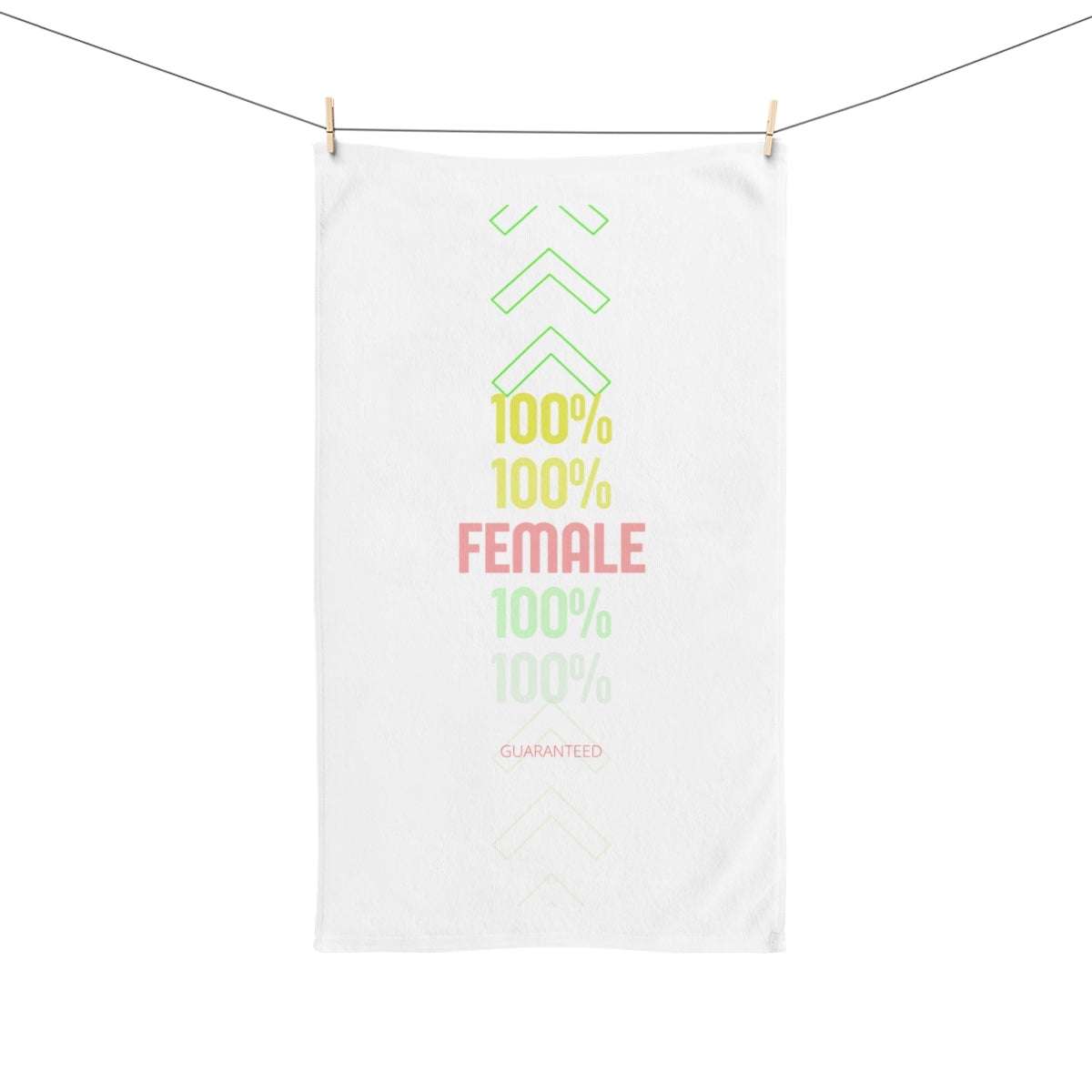 Sports Towel ( 100% Female ) White