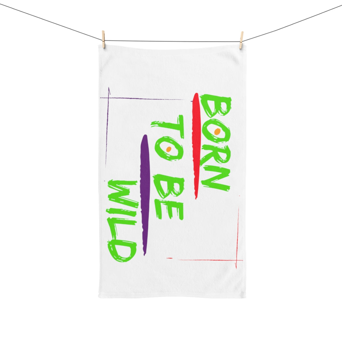 Sports Towel ( Born To Be Wild ) White