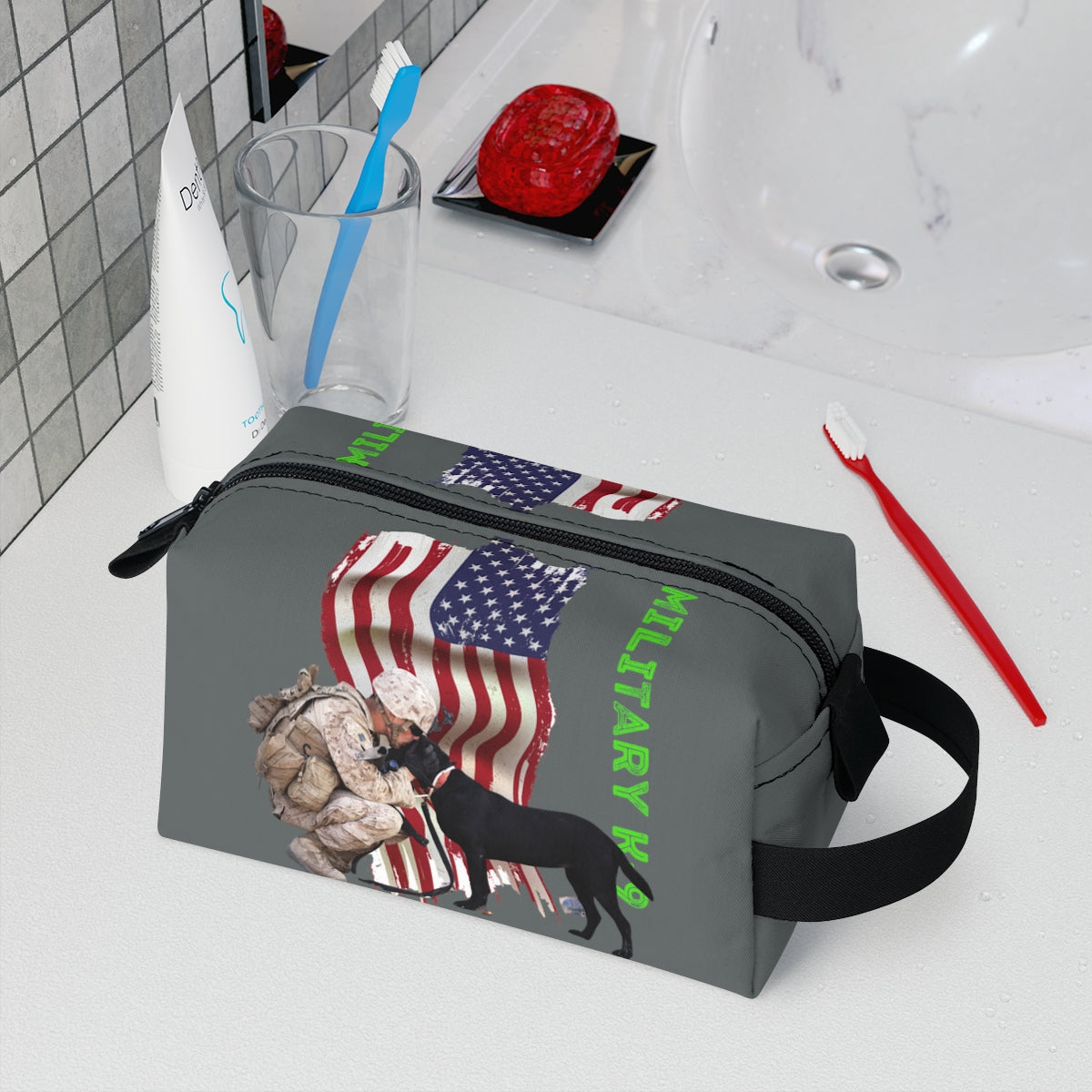 Toiletry Bag (K-9 Grey ) Military Styling