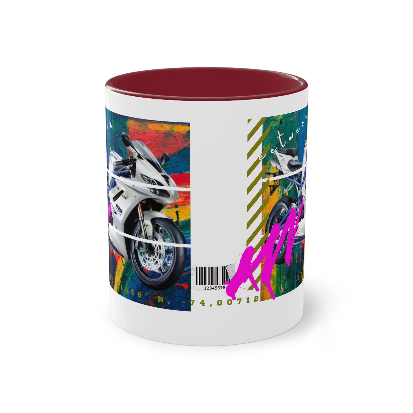 Coffee Mug ( Urban White Sports Bike )