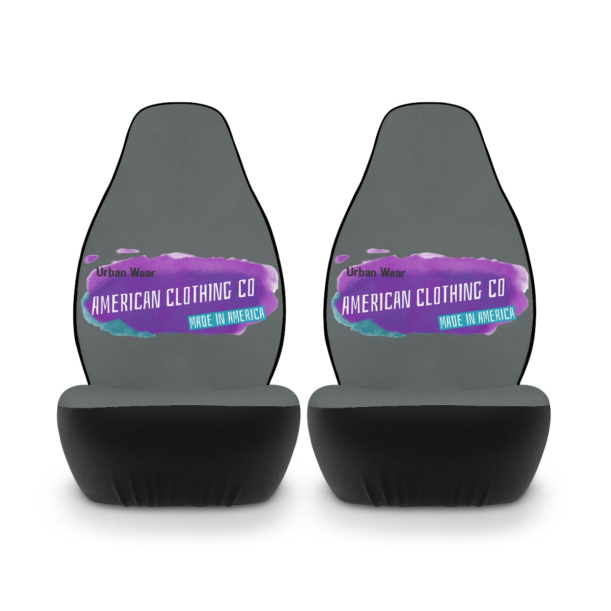 Polyester Car Seat Covers (American Clothing Company Grey )