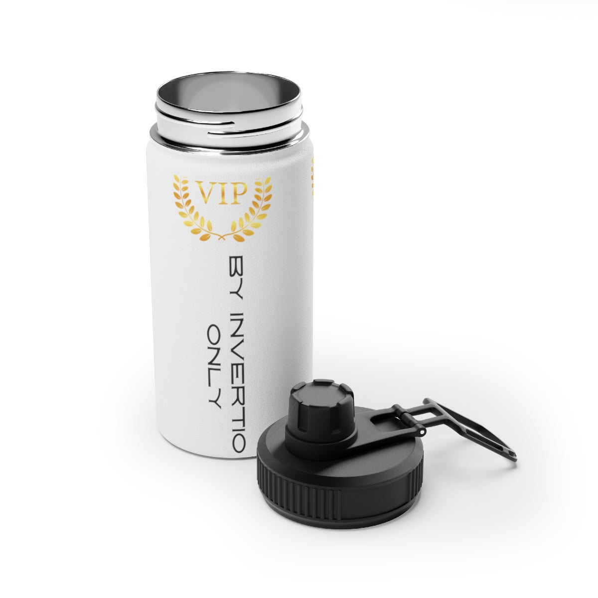 Stainless Steel Water Bottle, Sports Lid ( VIP By Invitation Only) Activewear