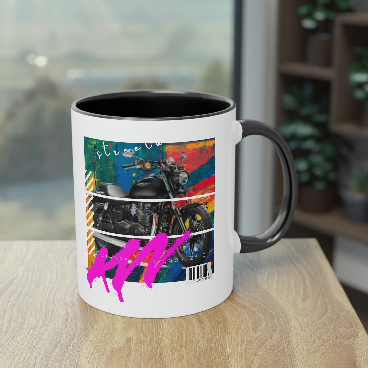 Coffee Mug  ( Urban Black Sports Bike )